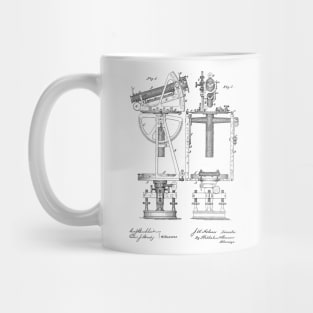 Solar Theodolite Vintage Patent Drawing Mug